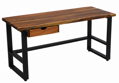 Escritorio 'Bernal' | Madera Parota y Acero