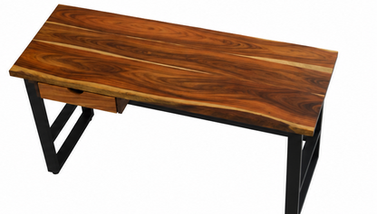 Escritorio 'Bernal' | Madera Parota y Acero