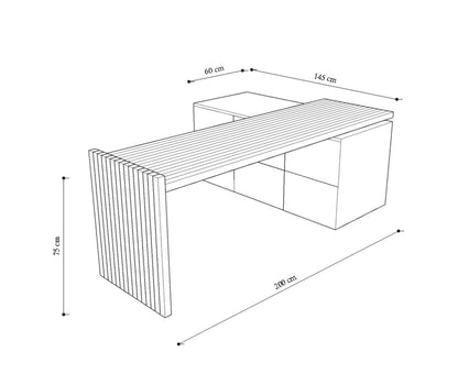 Zebra Desk