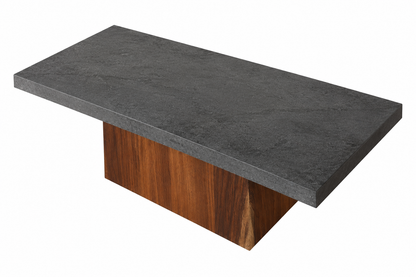 Mesa de centro 'Iliana' | Madera Tzalam y Porcelanato