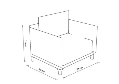 Encino Single Sofa 
